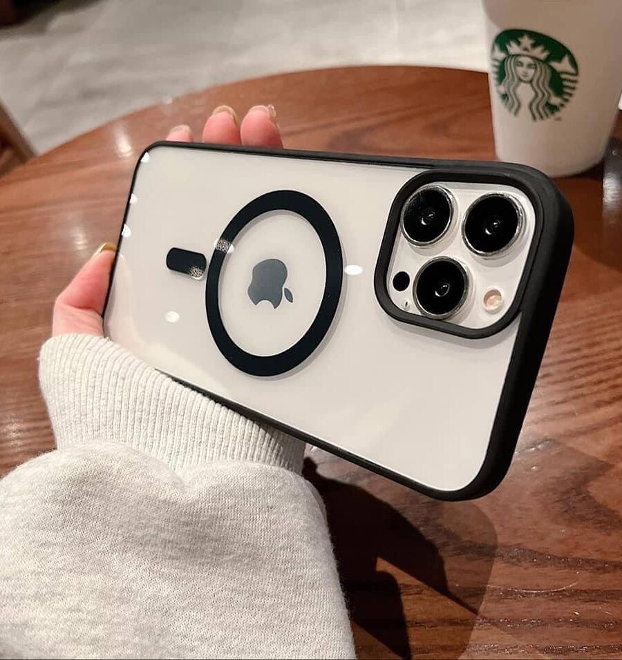 قاب موبایل Magic safe clear case black