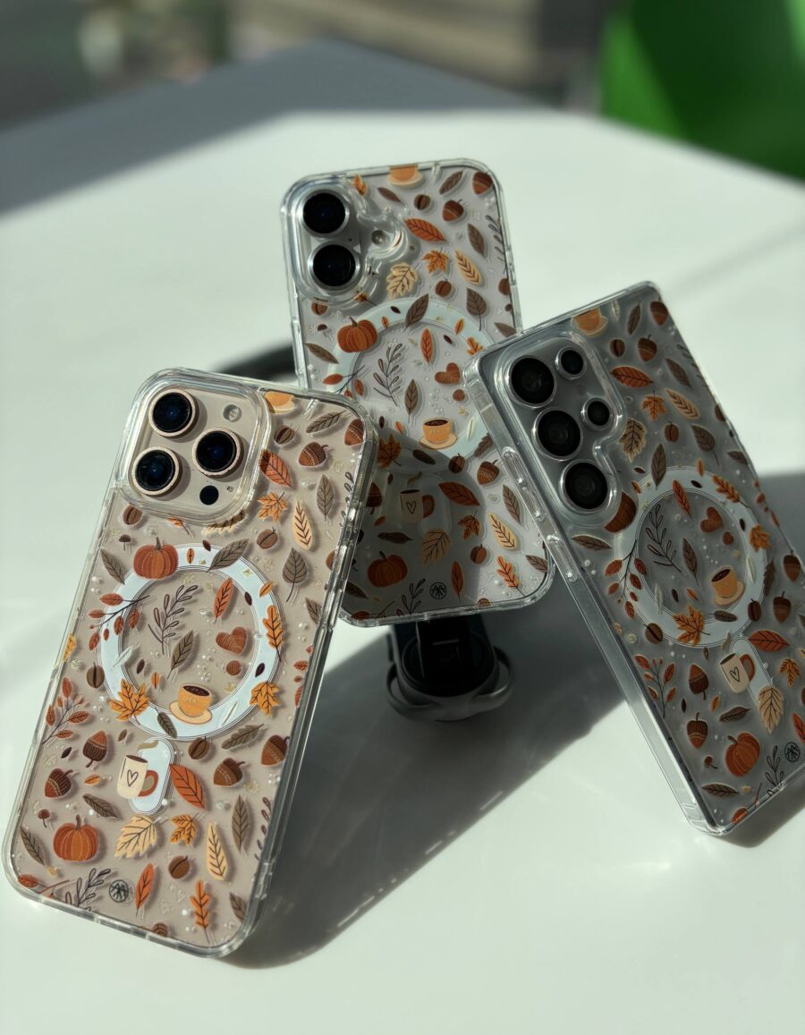 قاب موبایل مگ سیف برگ پاییز