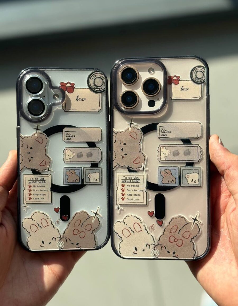 قاب موبایل مگ سیف مات طرح خرسی