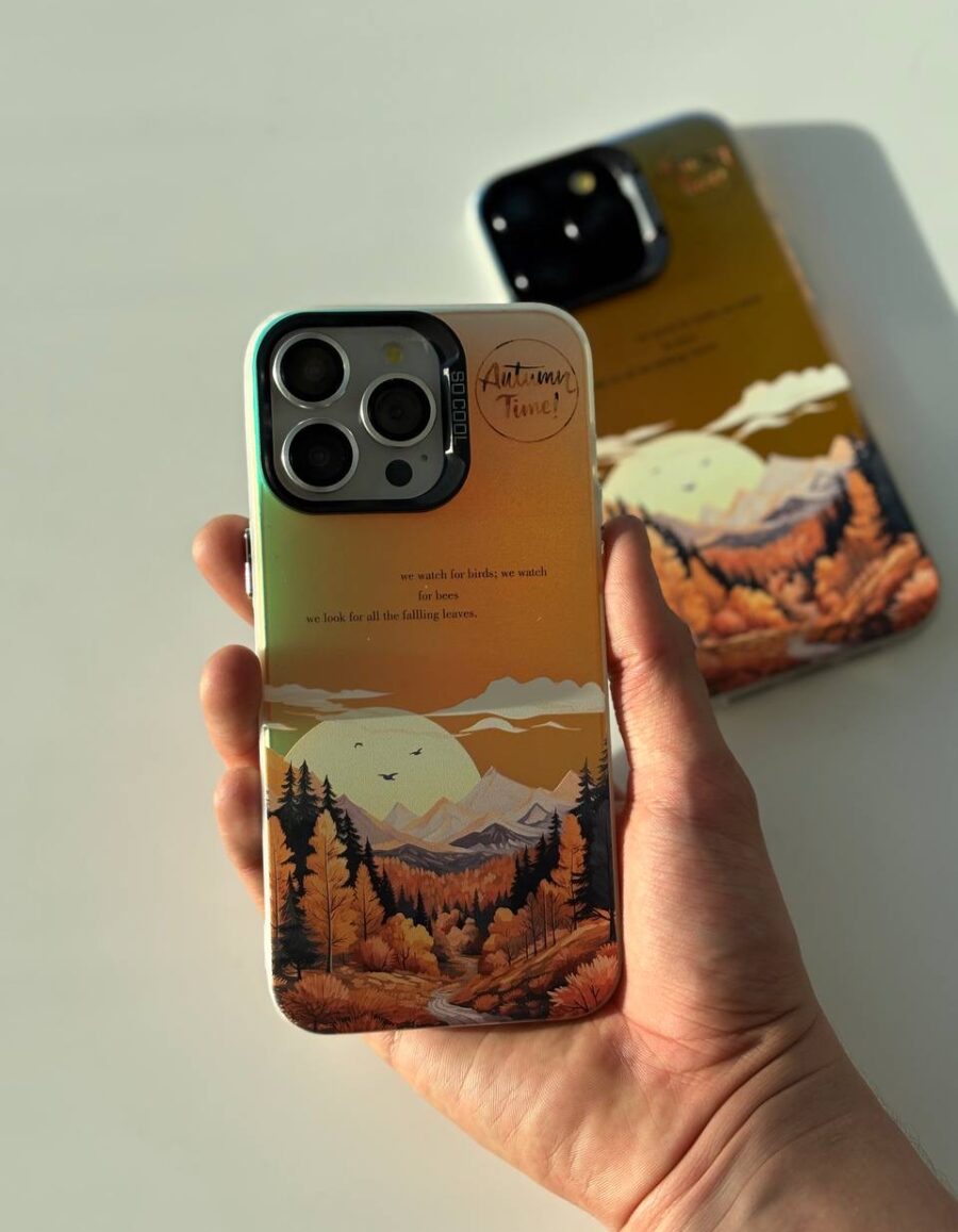 قاب موبایل سوکول طرح غروب پاییزی