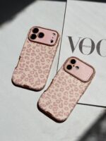 قاب موبایل آیفون Pink leopard