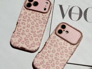 قاب موبایل آیفون Pink leopard